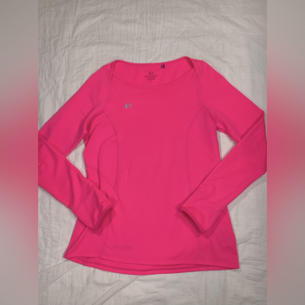 Women’s Pearl Izumi Thermal Reflective Long Sleeve Shirt Pink Large